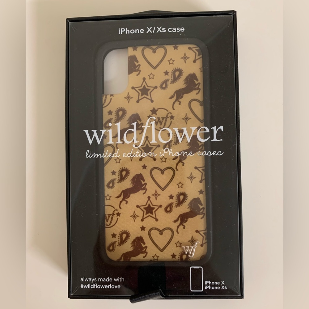Brown iPhone X/XS Wildflower Case